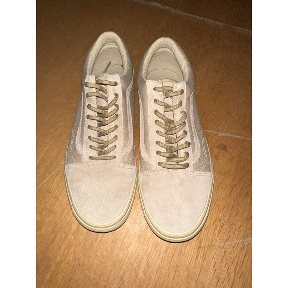 Vans Old Skool Shoes Mens 10.5 Tan Suede Low Top Waffle Sole ScotchGuard Skater main image 6